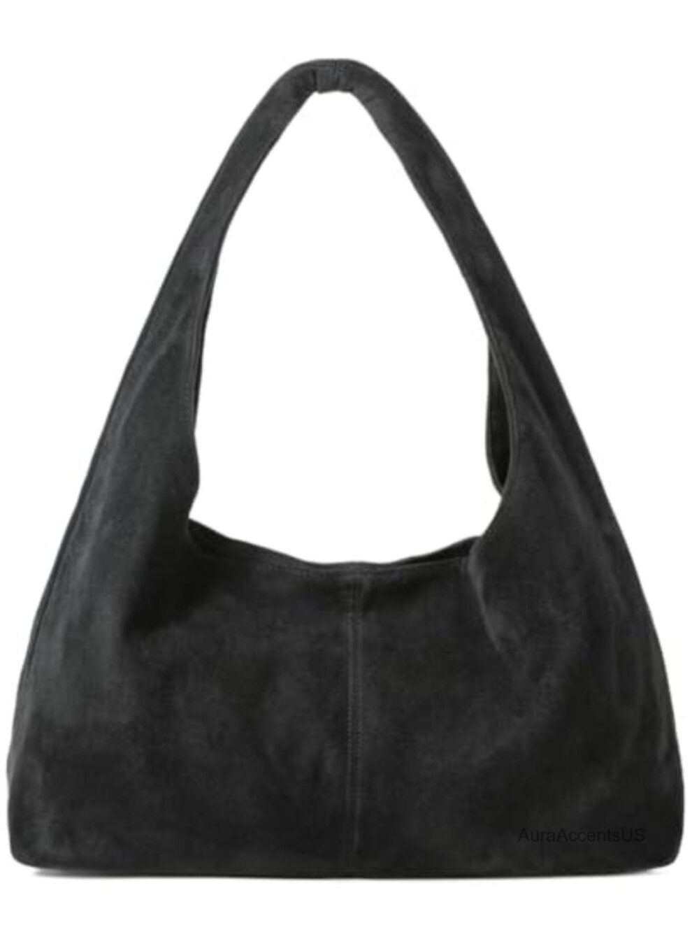 Slouchy Faux Suede Hobo Bag Women Casual Underarm Shoulder Tote Handbag Purse